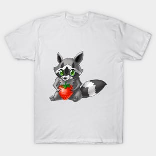 Cute Strawberry Raccoon T-Shirt